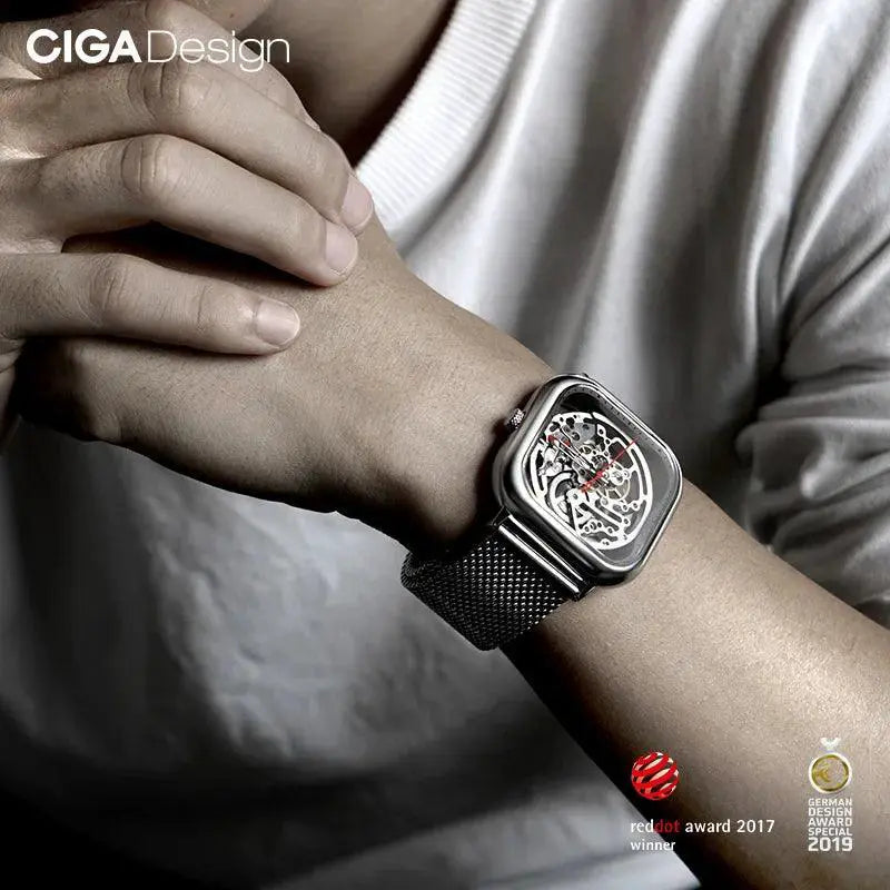CIGA Design Automatic Skeleton Watch Elegance In Motion
