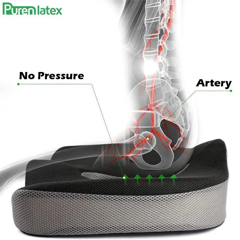 Coccyx Memory Foam Seat Cushion For Tailbone Pain Relief