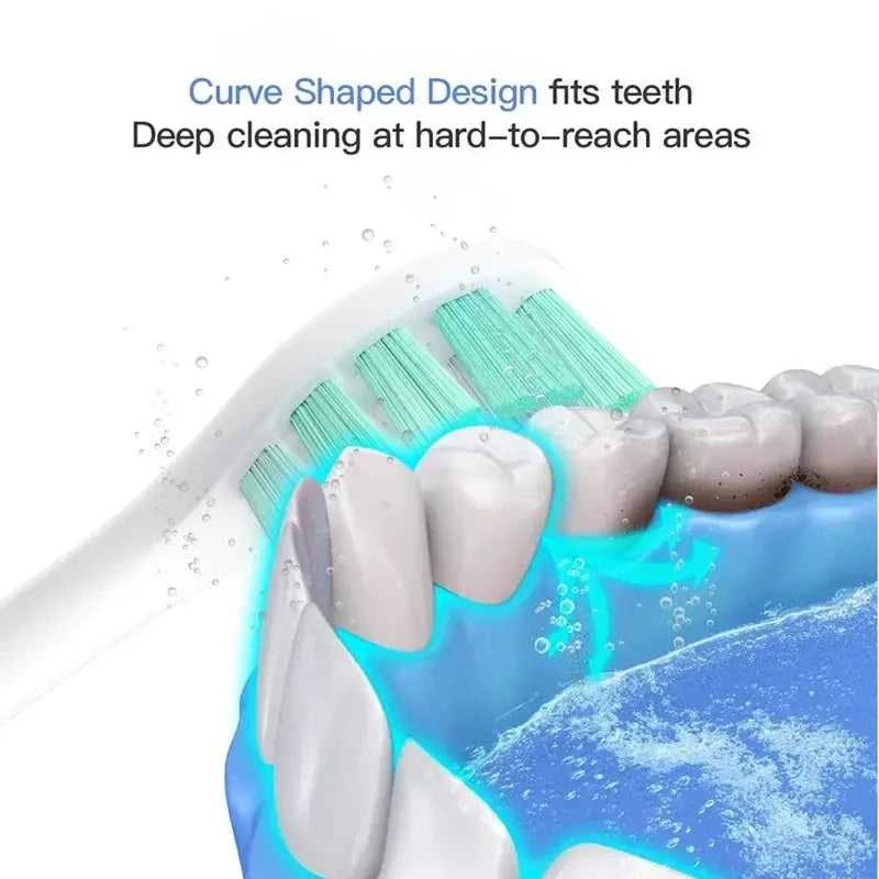 4 Pack Replacement Brush Heads For T300 And T500 Toothbrush