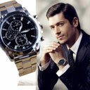 Luxury Men's Stainless Steel Sport Watch by OurLum Elegant