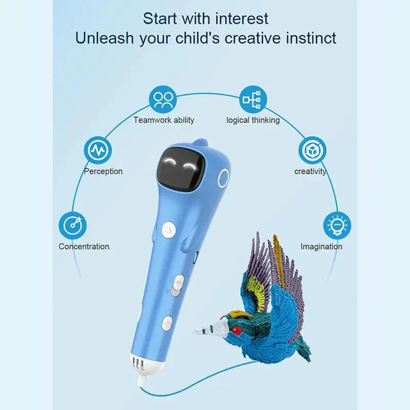 Creative 3D Drawing Pen for Kids and Adults Wireless Safe