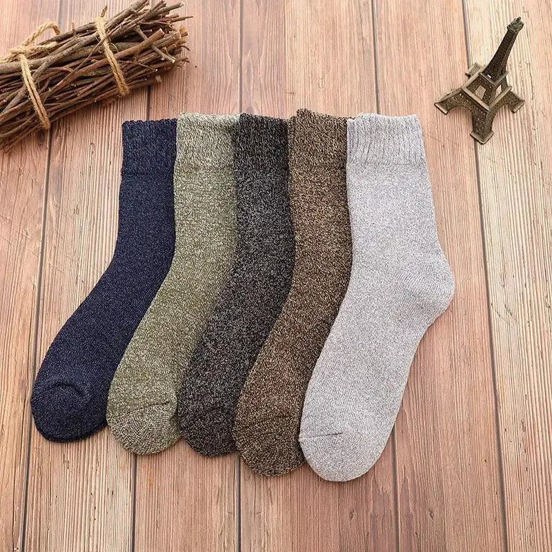 Cozy and Chic Mens Wool Winter Socks for Gifting Warmth