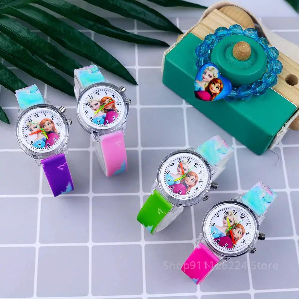 Princess Elsa Kids Watch Enchanting LED Timepiece Magic