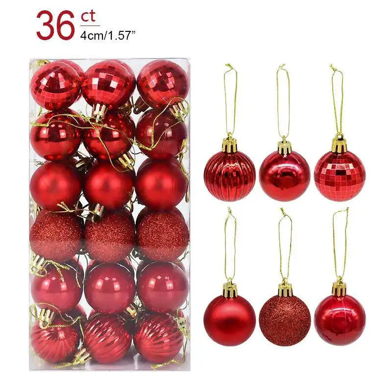 Vibrant Ornament Set for Home Decor — 36pcs pink