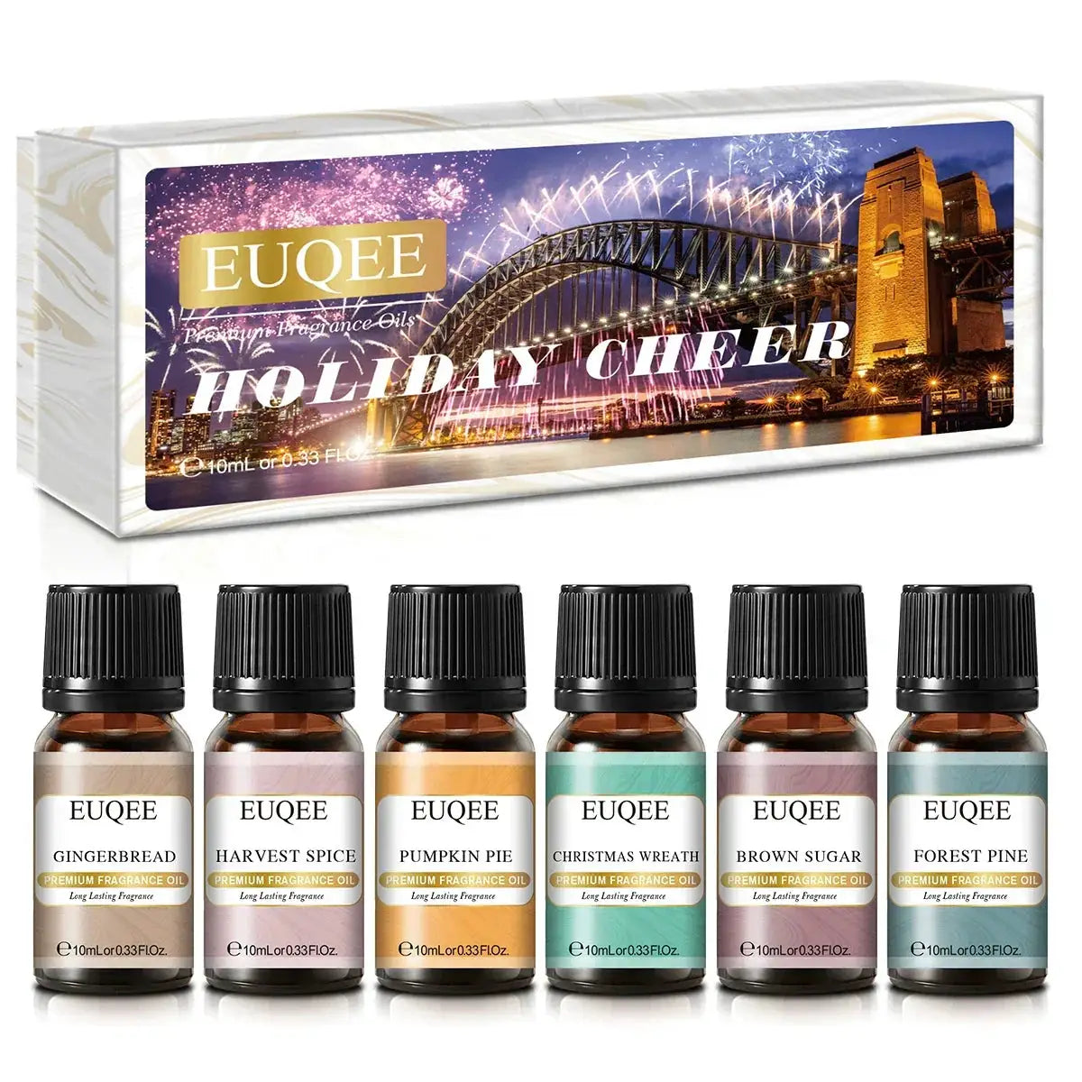 EUQEE 6 Piece Fragrance Oil Gift Set For Diffuser Oils