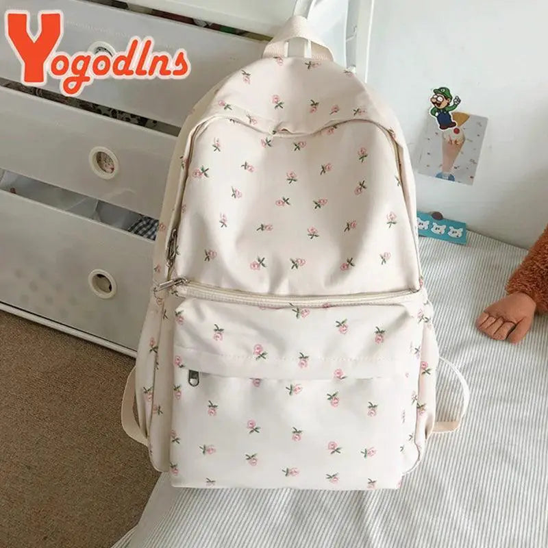 Stylish Waterproof Floral Backpack For Women And Teens