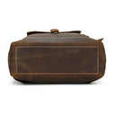 Cowhide Leather Backpack Anti Theft 20L