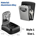 Secure Key Lock Box: Wall Mount Key Safe High Security
