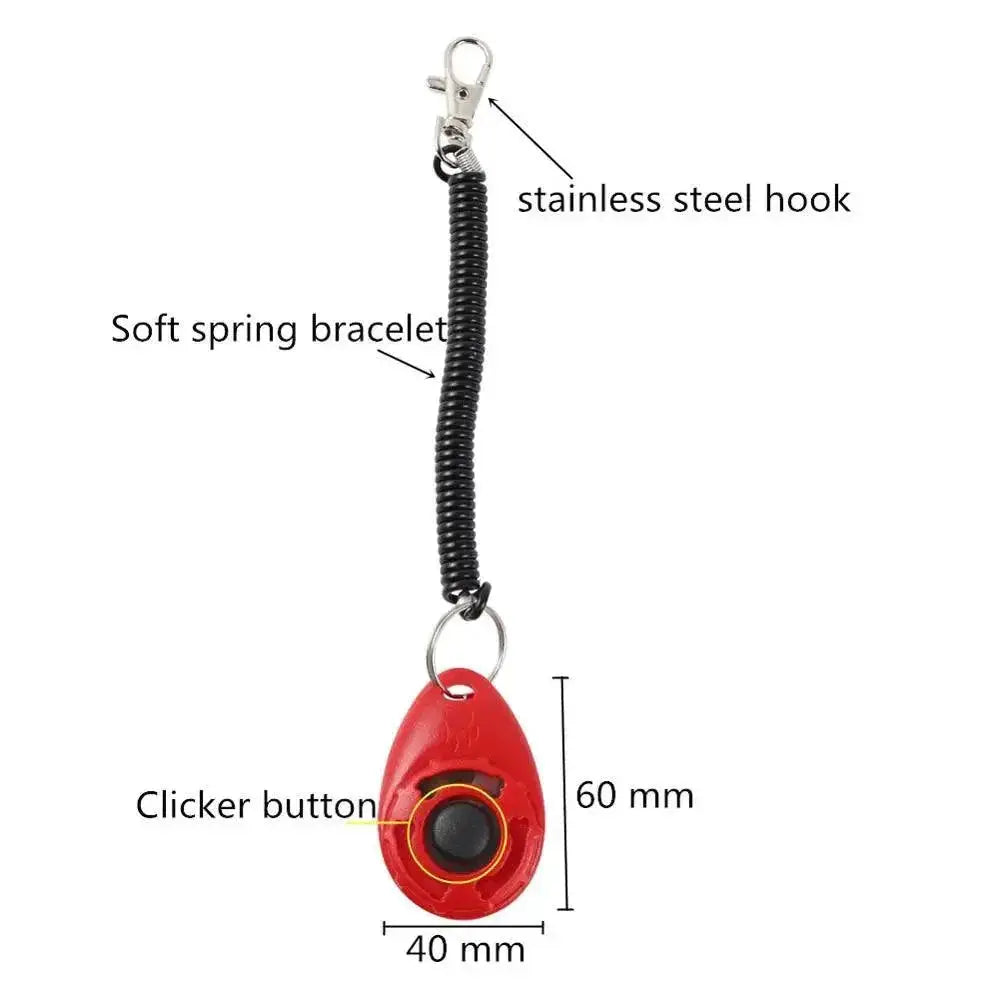 Pet Training Clicker Aid For Dogs And Cats With Strap