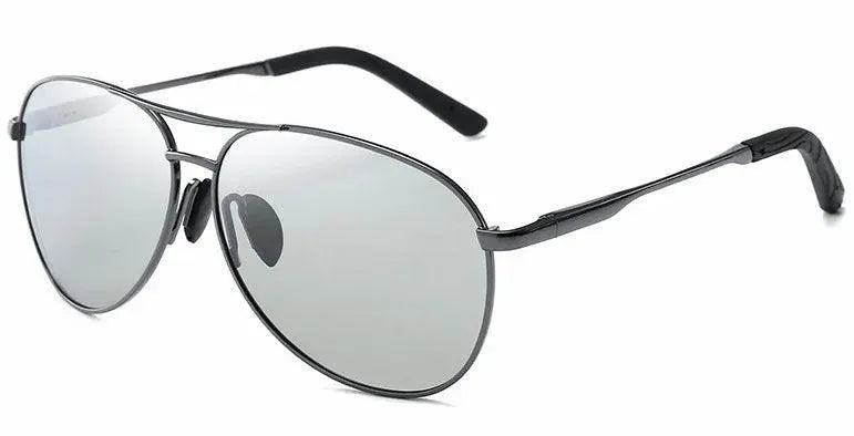 Men's Polarized Color Changing Pilot Sunglasses for Driving