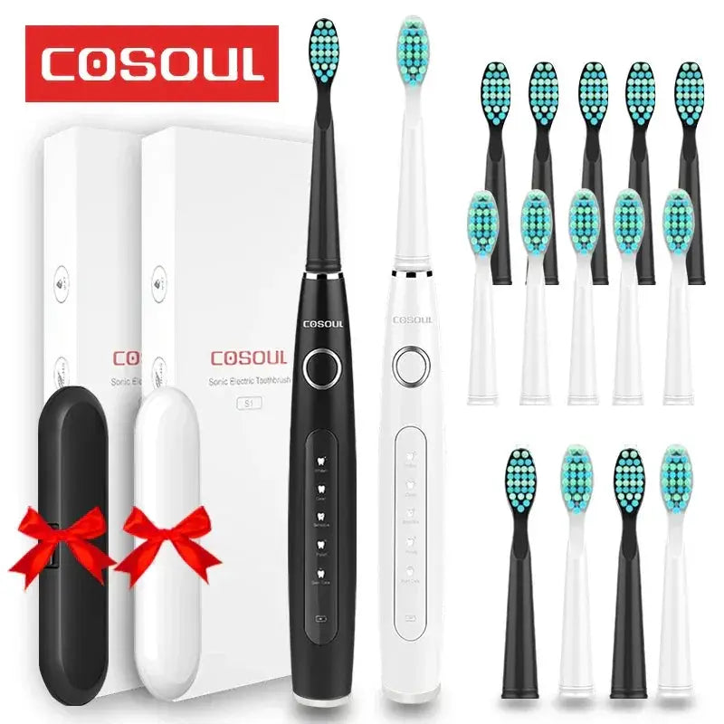 COSOUL Sonic Electric Toothbrush 5 Modes Gift Box Set