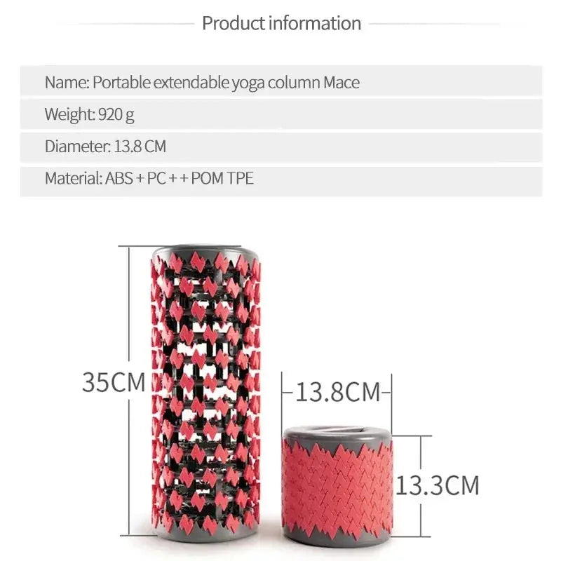 Telescopic Roller Yoga Column Foam Fitness Muscle Relaxer - OurLum.com