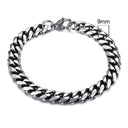Vnox 3-11mm Chunky Miami Curb Chain Bracelet for Men