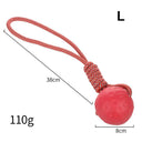 HOOPET Red Rubber Dog Toy Ball for Puppies and Pitbulls