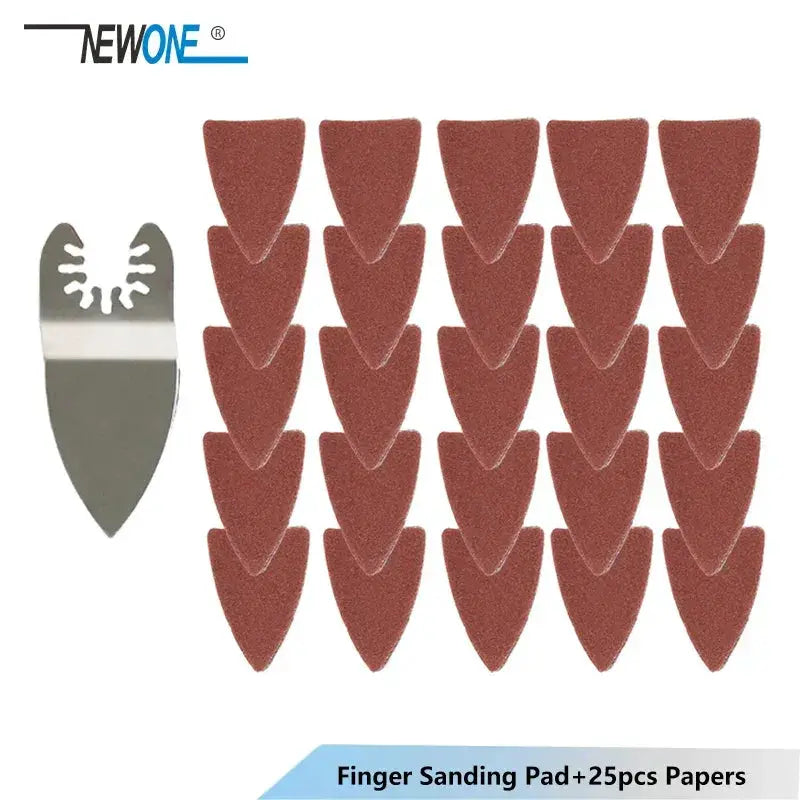 25 Piece Quick Release Oscillating Tool Sanding Papers Set