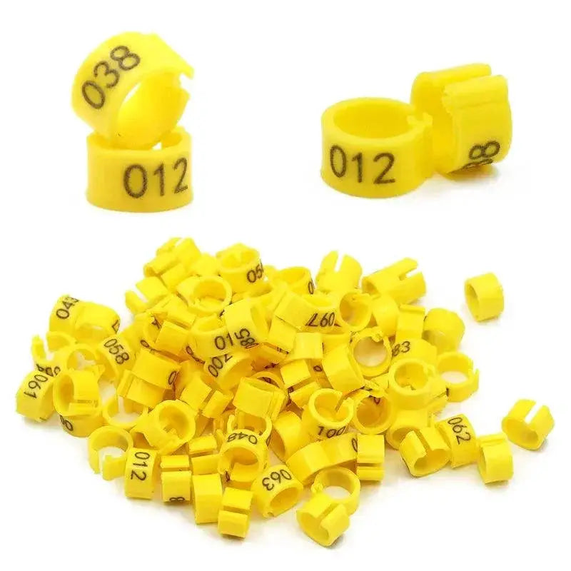 Birds Feet Ring Plastic Clip Rings Avian Comfort 100pcs