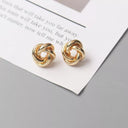 Gold Twist Stud Earrings: Elevate Your Style Elegantly