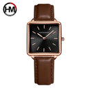 Rose Gold Square Dial Ladies Watch Sophisticated Timepiece