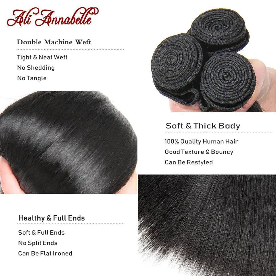 Brazilian Straight Hair Bundles Premium Quality Weave 100g