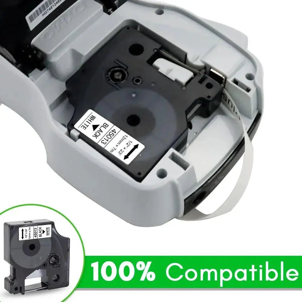 Dymo D1 Label Tape Black On White Durable Premium Quality