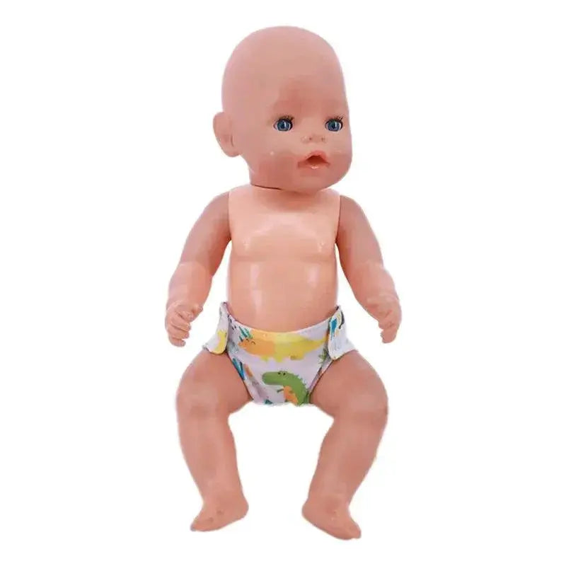 Cute Panda Print Doll Panties For 18 Inch Dolls Reborn