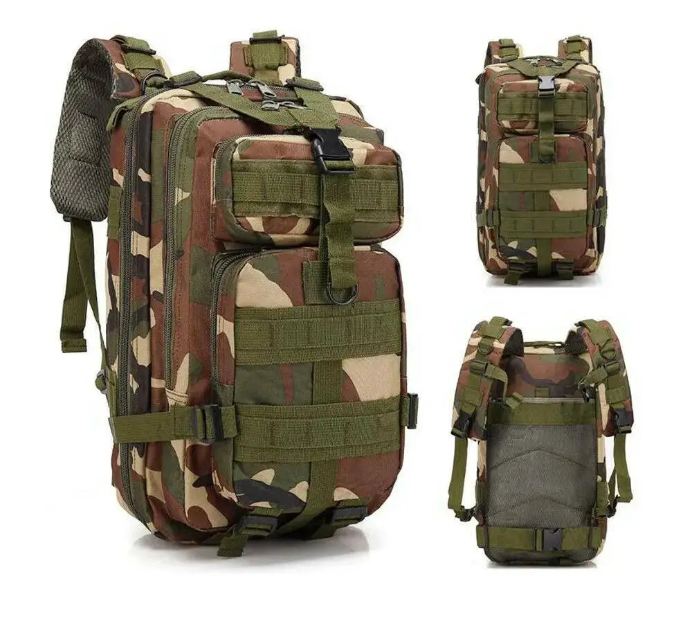 30L 3P Outdoor Military Tactical Backpack For Hiking Camping