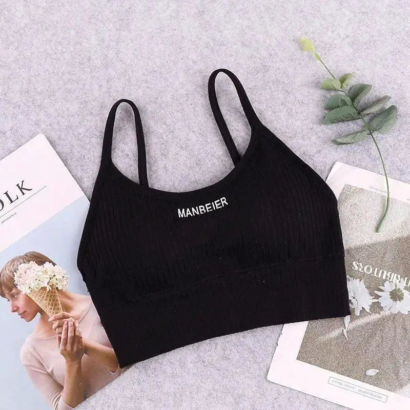 Cotton Sports Bra Crop Top For Gym And Fashion Activewear