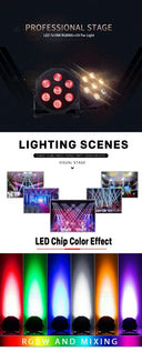 DJ Party LED Par Wash Lights 2-Pack