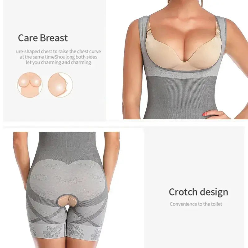 Women's Full Body Shaper Bodysuit for Slimming Comfort