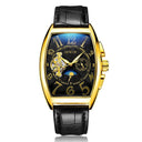 Gold Tourbillon Moon Phase Watch Elegant Luxury Timepiece