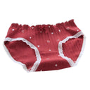 Strawberry Heart Lace Cotton Briefs Soft High-Rise Lingerie