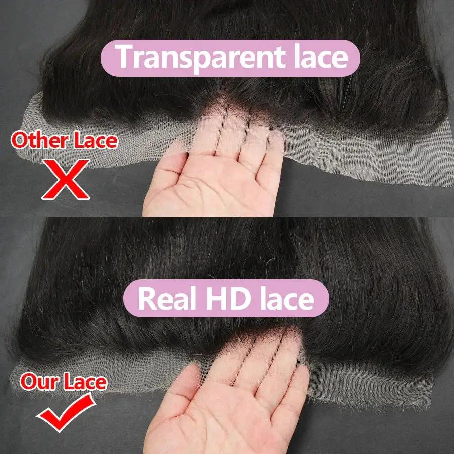 Wow Angel HD Lace 5x5 6x6 Frontal Closure Pre Plucked Hair