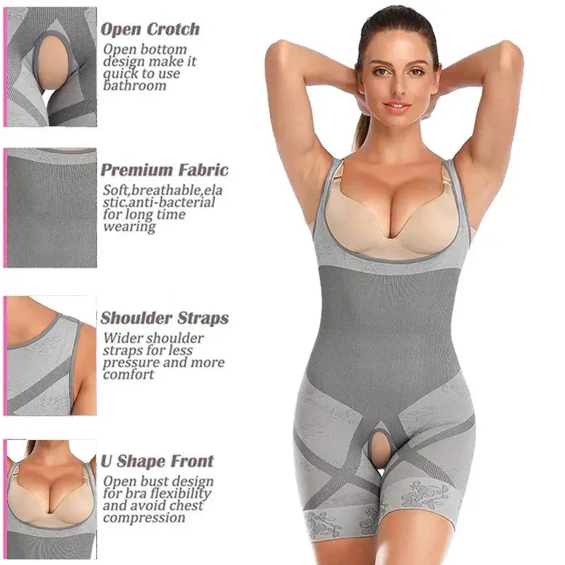 Women's Full Body Shaper Bodysuit for Slimming Comfort
