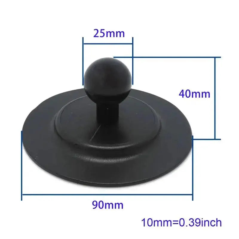 Rubber Ball Head Mount Base Secure GPS Camera Phone Holder
