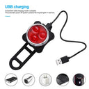 Waterproof Mini Bike Lamp Front Light White Taillight Red