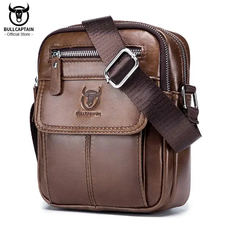 Durable Leather Messenger Bag for Men — product view 8