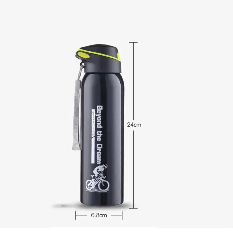 500ML Insulated Stainless Steel Cycling Bottle With Straw