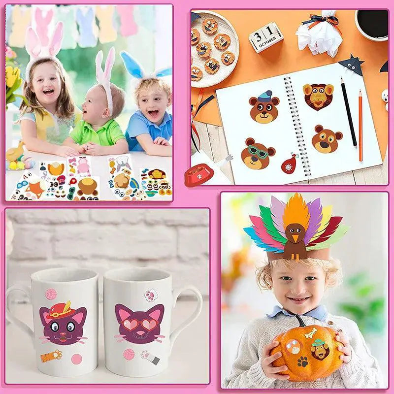 Kids Animal Puzzle Sticker Game for Fun Learning Experience