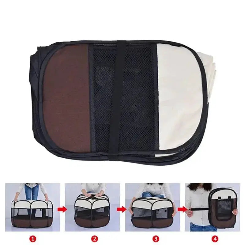 Portable Pet Kennel And Tent Foldable Durable Cage
