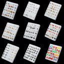 Women Acrylic Crystal Stud Earrings Set for Fashionable Women