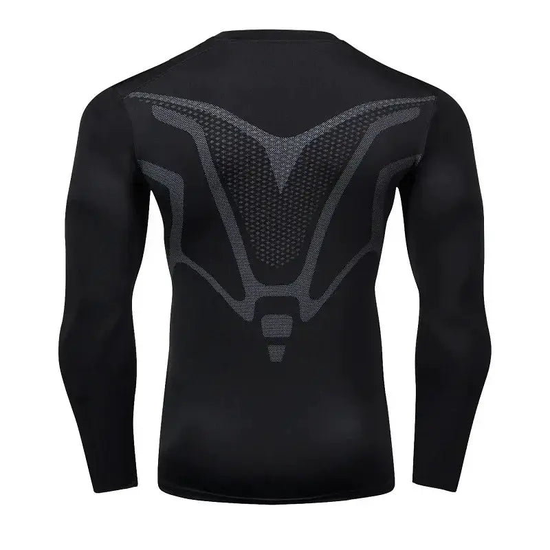 Mens Running T Shirt Compression Fitness Top MoistureWicking