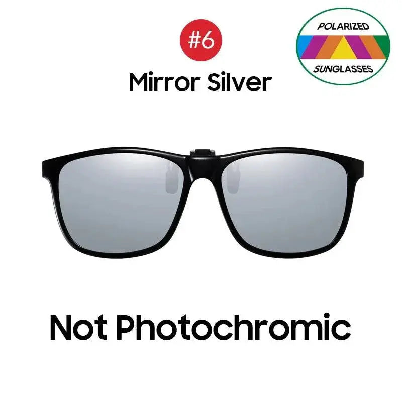 Polarized Clip On Pilot Sunglasses Unisex UV Protection