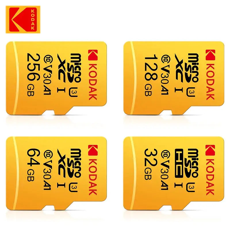 Kodak U3 Micro SD Card 32GB 64GB 128GB 256GB SDXC/SDHC Class 10 Flash Memory Cards 32gb Microsd for Smartphone/Camera