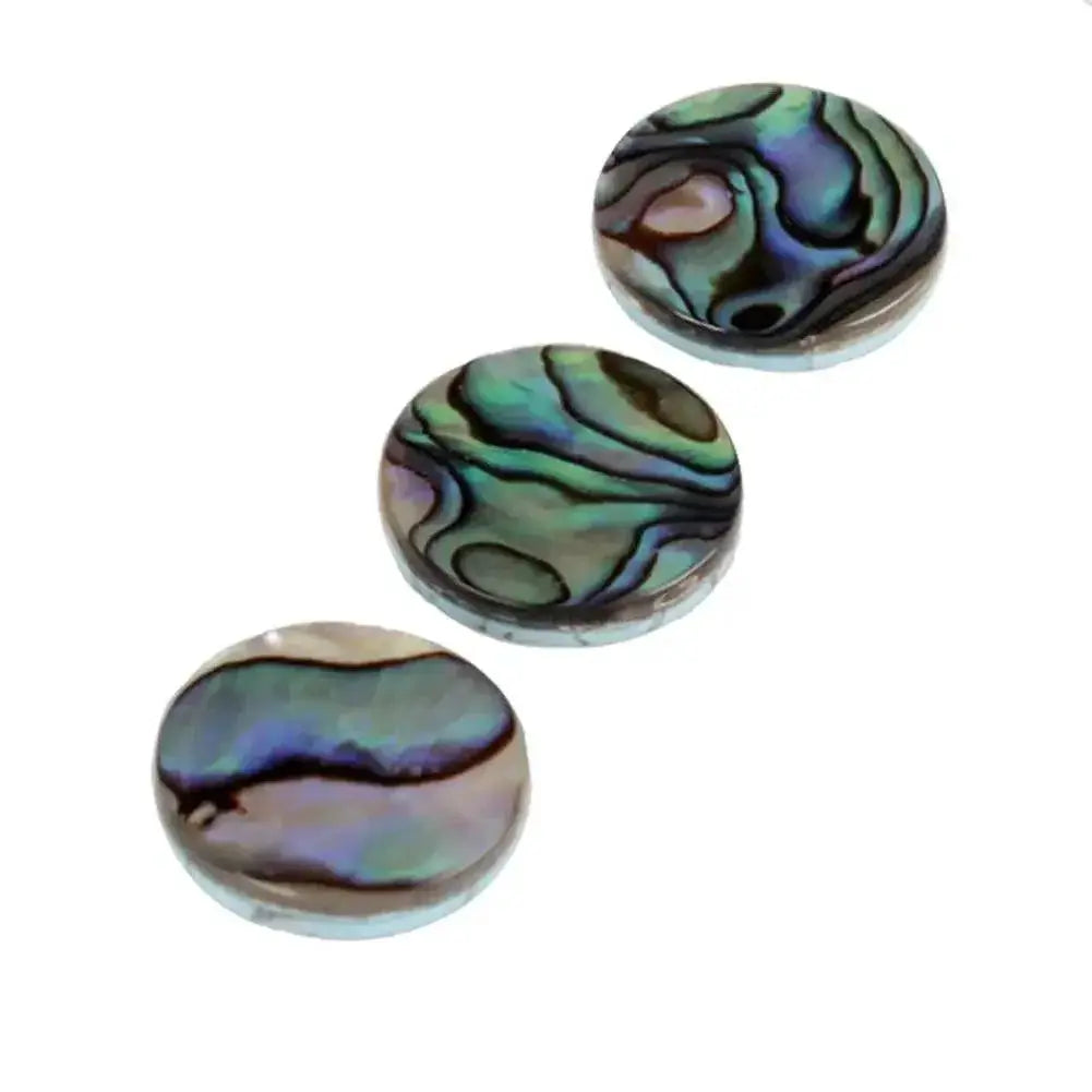 3 Piece Abalone Shell Trumpet Valve Caps Finger Buttons Set