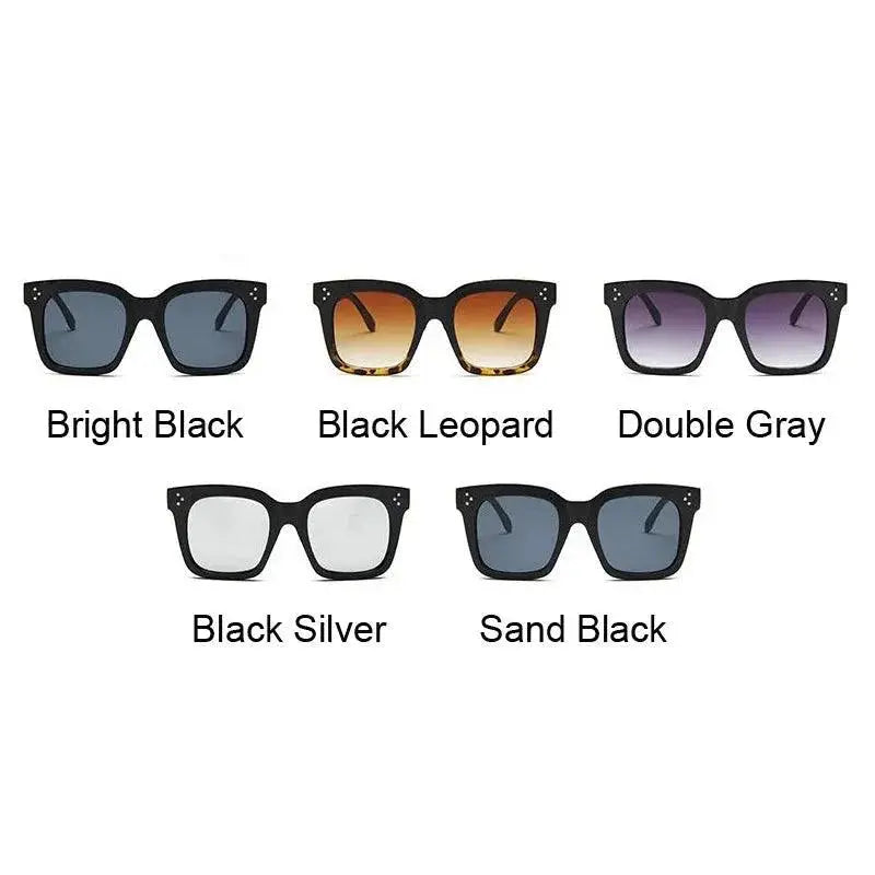 Stylish Square Oversized Sunglasses For Women Black Gradient