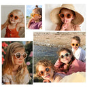 Colorful Round Frame Kids Sunglasses with UV Protection