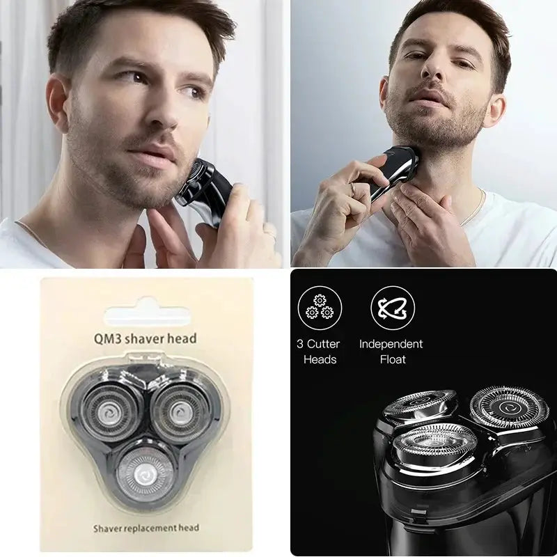 IPX7 Waterproof Electric Shaver Replacement Head For Men