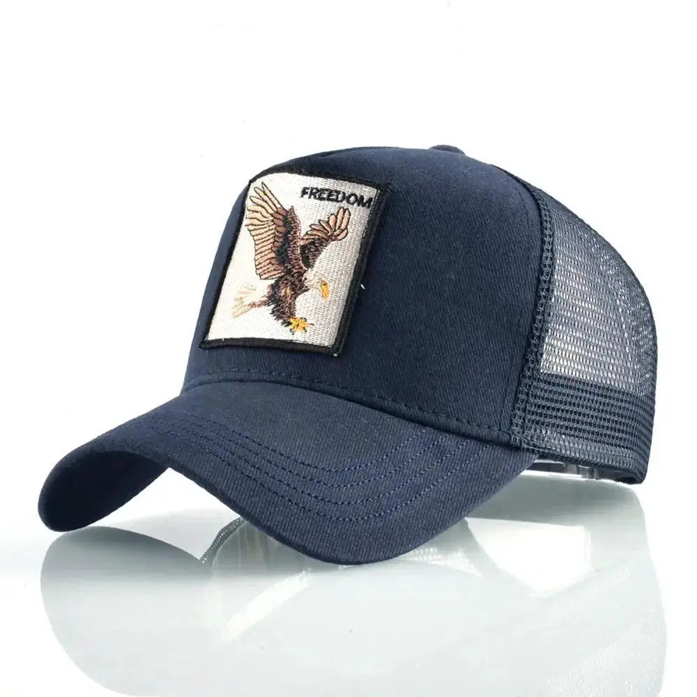 Breathable Baseball Cap for Outdoor Fans — Blue Wolf
