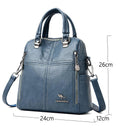 High Quality Leather Backpack Women Shoulder Bags Mochila