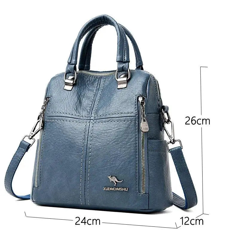 Premium Leather Backpack For Women Shoulder Bags Mochila